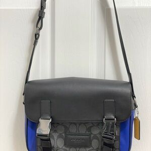 Coach Black and Blue Shoulder Bag